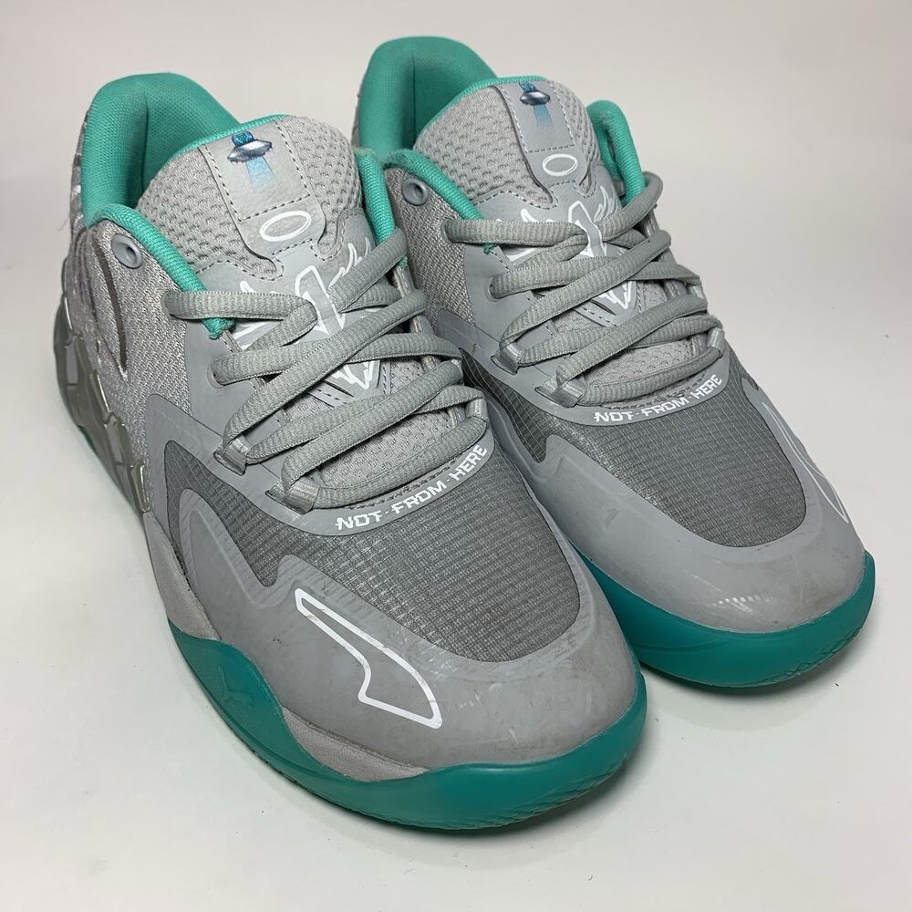 Puma x Melo MB.01 "UFO" Lo Basketball Shoes Aqua Green LaMelo Ball Size 9 Mens